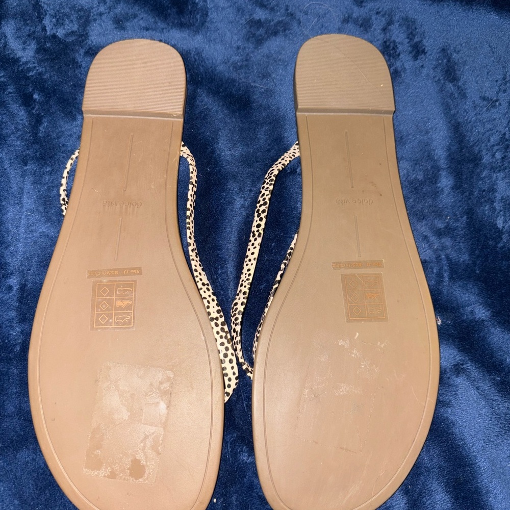 Dolce Vita Spotted Tan Sandals - Picture 3 of 4